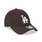 Casquette MLB Los Angeles Dodgers New Era League Essential 9Forty marron
