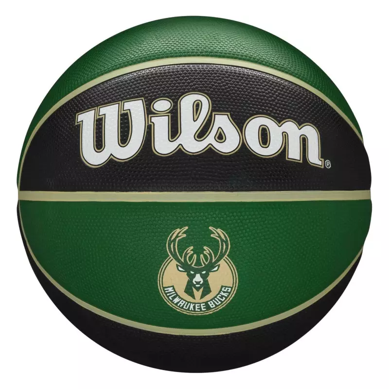 Pelota de baloncesto NBA Milwaukee Bucks Wilson Team Tribute Exterior