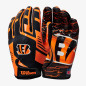 Guantes Fútbol Americano Wilson NFL Cincinnati Bengals Stretch Fit