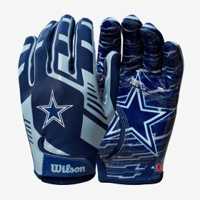Guantes de futbol americano NFL Dallas Cowboys Stretch Fit para receiver