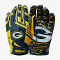 Wilson NFL Greenbay Packers Stretch Fit football glove