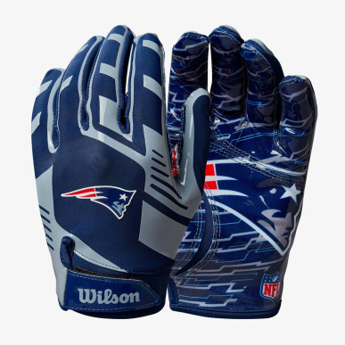 Wilson NFL New England Patriots Stretch Fit football glove