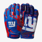 Wilson NFL New York Giants Stretch Fit football glove