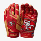Wilson NFL San Francisco 49ers Stretch Fit football glove