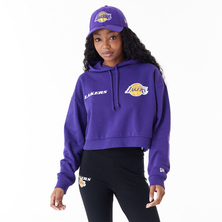 Sudadera NBA Los Angeles Lakers New Era Team Logo para mujer