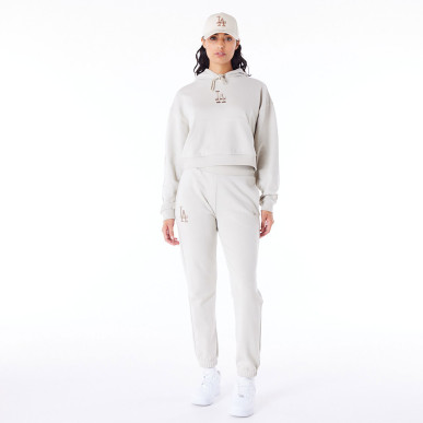 Sweat à Capuche MLB Los Angeles Dodgers New Era Lifestyle Crop pour femme