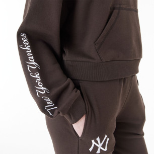 Women's New Era Lifestyle Crop Hoodie MLB New York Yankees Maroon