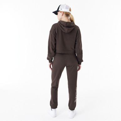 Sudadera MLB New York Yankees New Era Lifestyle Crop Maron para mujer
