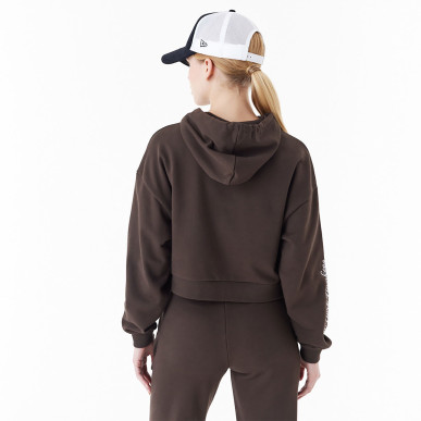 Sudadera MLB New York Yankees New Era Lifestyle Crop Maron para mujer