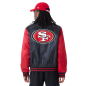 Bomber NFL San Francisco 49ers New Era satin Noir