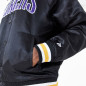 Bomber NBA Los Angeles Lakers New Era Applique Satin Noir