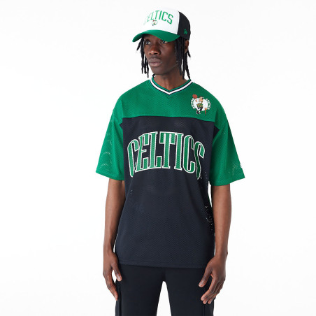T-Shirt NBA Boston Celtics New Era Graphic Mesh vert