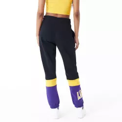 Jogging NBA Los Angeles Lakers New Era Colour Block Noir pour femme