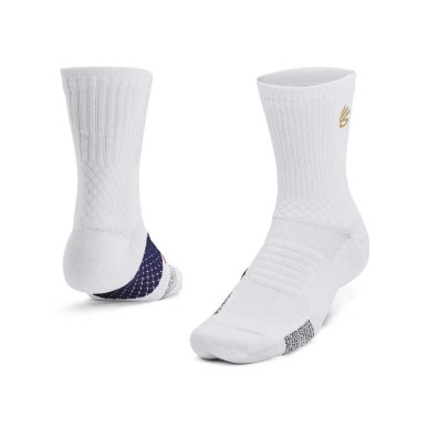 Under Armour AD Playmaker Mid Curry Socks White