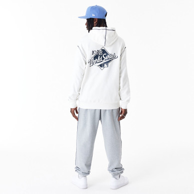 Sweat à Capuche MLB Los Angeles Dodgers New Era World Series Oversize Blanc