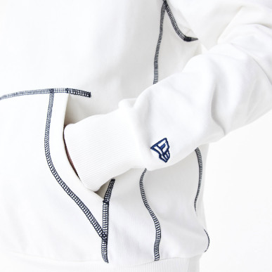 Sudadera MLB Los Angeles Dodgers New Era World Series Oversize Blanco