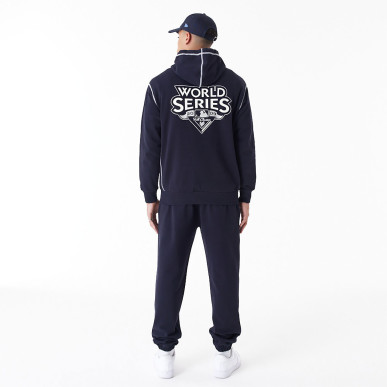 Sweat à Capuche MLB New York Yankees New Era World Series Oversize Bleu marine