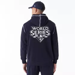 Sweat à Capuche MLB New York Yankees New Era World Series Oversize Bleu marine