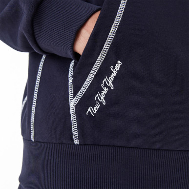 Sweat à Capuche MLB New York Yankees New Era World Series Oversize Bleu marine
