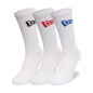 New era Flag Crew Socks White 3 pack
