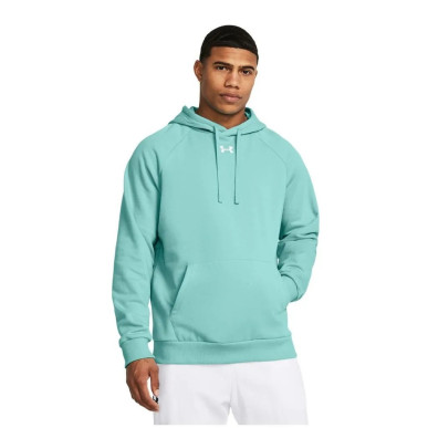 Sweat à capuche Under armour Rival Fleece bleu turquoise