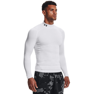 Under Armour ColdGear Mock Compression Longsleeve White