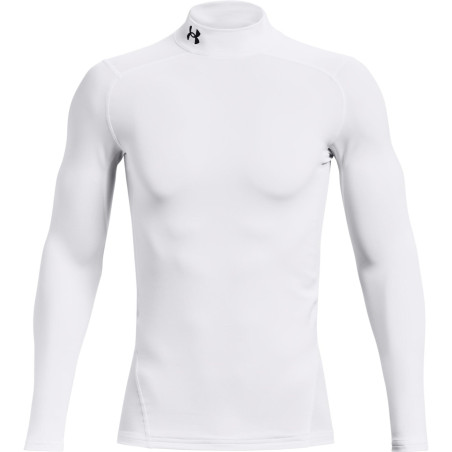 Under Armour ColdGear Mock Compression Longsleeve White
