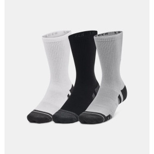 Calcetin Under Armour Performance Tech Mid Crew Gris 3 pack