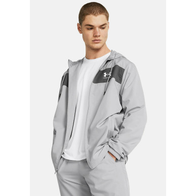 Coupe vent zippé Under armour Gris