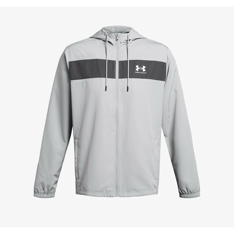 Coupe vent zippé Under armour Gris