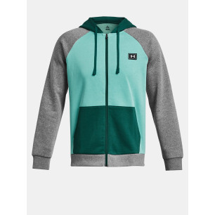 Veste zippé Under armour Rival Fleece Color Block Bleu