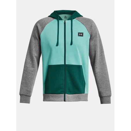 Veste zippé Under armour Rival Fleece Color Block Bleu