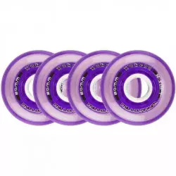 Roues Labeda Millenium X-Soft pour Roller pack de 4 Violet