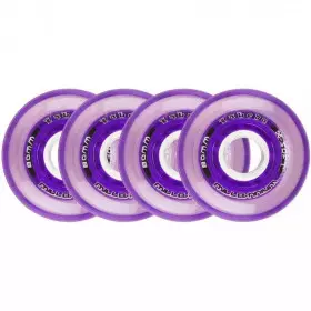 Roues Labeda Millenium X-Soft pour Roller pack de 4 Violet