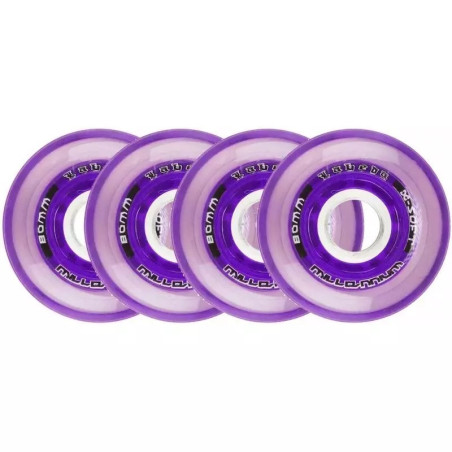 Roues Labeda Millenium X-Soft pour Roller pack de 4 Violet