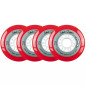 Roues Labeda Gripper X-Soft pour Roller pack de 4 Rouge