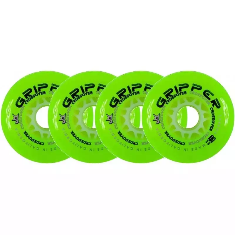 Roues Labeda CrossOver X-Soft pour Roller pack de 4 Vert