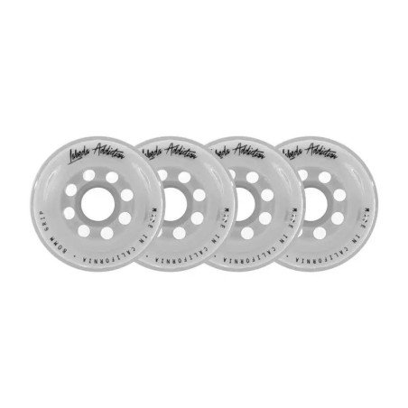 Roues Labeda Addiction Grip pour Roller pack de 4 Blanc