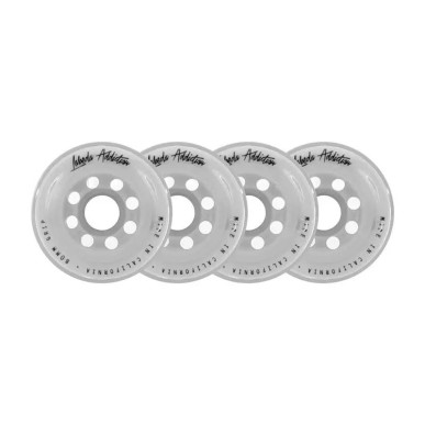 Roues Labeda Addiction Grip pour Roller pack de 4 Blanc
