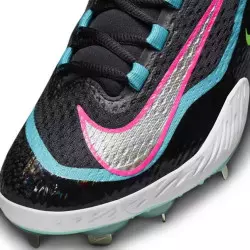 Crampons de Baseball métal Nike Alpha Huarache Elite 4 low "Black Teal Pink"
