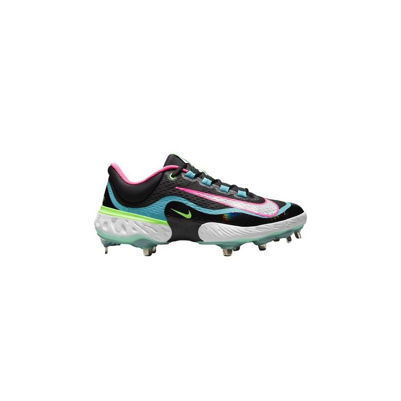 Crampones de beisbol Nike Alpha Huarache Elite 4 low Metal "Black Teal Pink" Crampones de beisbol Nike Alpha Huarache Elite 4 low Metal "Black Teal Pink"
