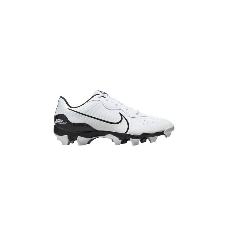 Youth's Nike Alpha Huarache 4 Keystone Cleats Molded White