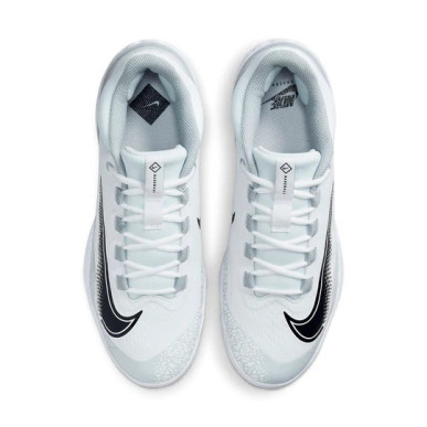 Crampons de Baseball métal Nike Alpha Huarache Elite 4 low Blanc