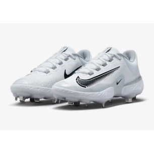 Men's Nike Alpha Huarache Elite 4 Low Baseball cleats white