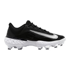 Men's Nike Alpha Huarache 4 Elite Low MCS Baseball Molded cleats Black