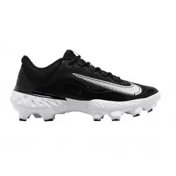 Crampones de beisbol Nike Alpha Huarache 4 Elite Low MCS Negro