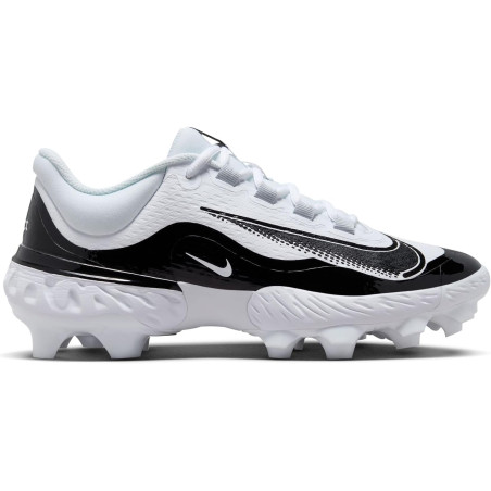 Men's Nike Alpha Huarache 4 Elite Low MCS Baseball Molded cleats white