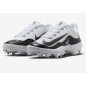 Men's Nike Alpha Huarache 4 Elite Low MCS Baseball Molded cleats white