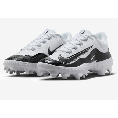 Crampones de beisbol Nike Alpha Huarache 4 Elite Low MCS Blanco