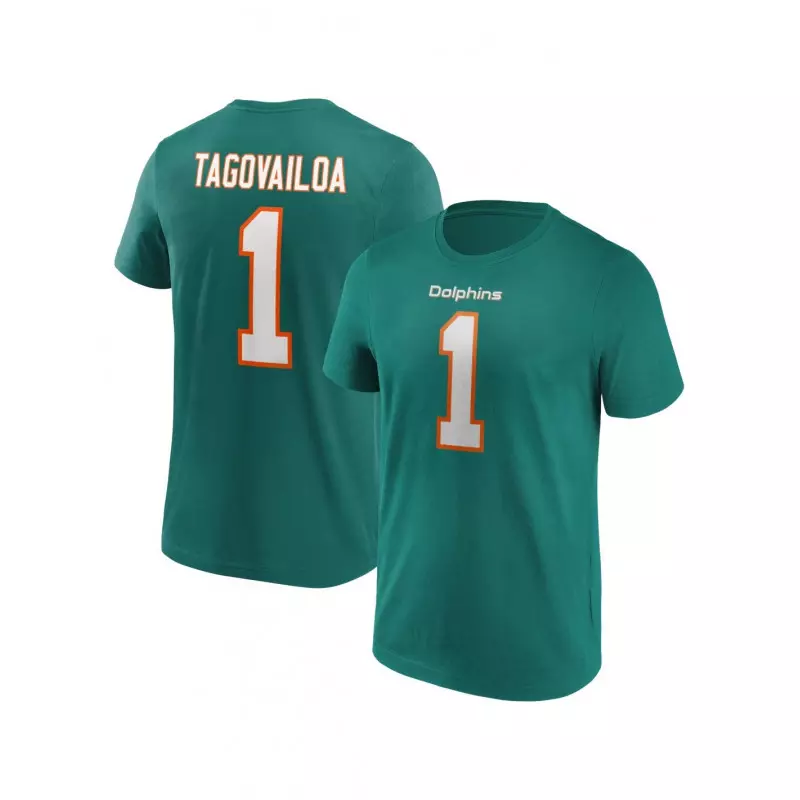 T-shirt NFL Tagovailoa Miami Dolphins Fanatics Name & number Bleu